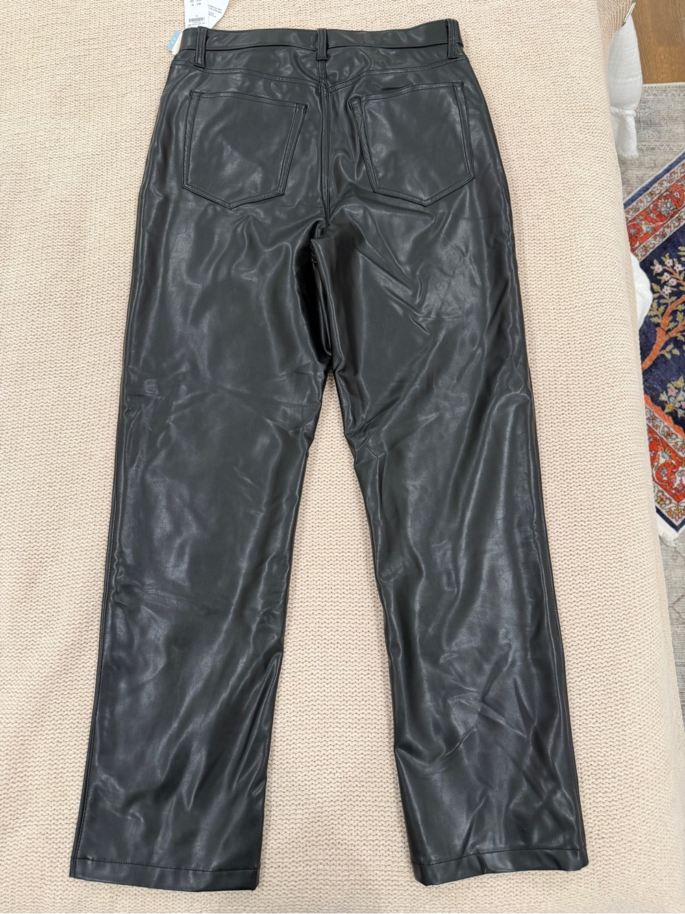 Abercrombie & Fitch Black Faux Leather Skinny Jeans - Picture 3 of 3